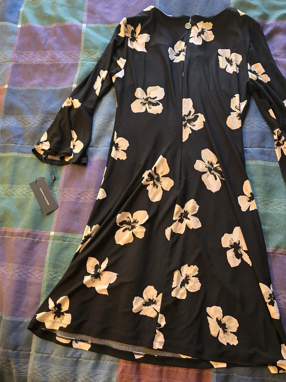 Tommy Hilfiger Floral Bell Sleeve A-Line Dress Size 4 NWT - Picture 6 of 10